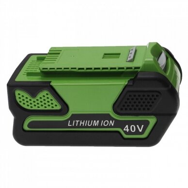 Baterija (akumuliatorius) elektriniam įrankiui Greenworks 24252, 2601102, 29282 40V, Li-Ion, 5000mA 3