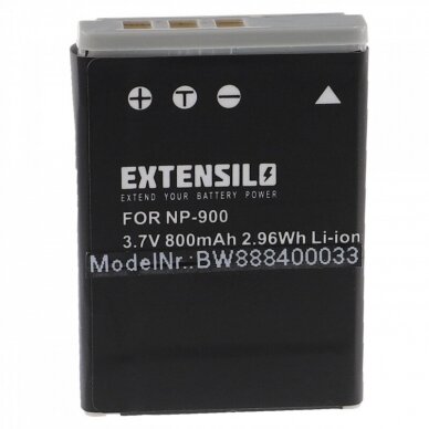 Baterija (akumuliatorius) foto-video kamerai Minolta NP-900 3.7V 800mAh