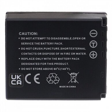 Baterija (akumuliatorius) foto-video kamerai Panasonic CGA-S007 3.7V 1000mAh 1