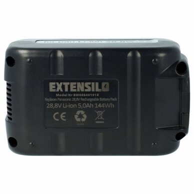 Baterija (akumuliatorius) elektriniam įrankiui Panasonic EY9L80 28.8V, Li-Ion, 5000mAh 1