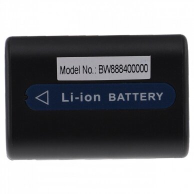 Baterija (akumuliatorius) foto-video kamerai Sony NP-FM50, NP-FM55H 7.4V 1600mAh 1