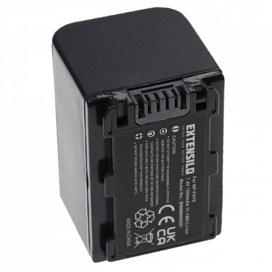 Baterija (akumuliatorius) foto - video kamerai NP-FH70 Sony HDR-UX7 1500mAh, 7.4V, Li-ion 2