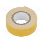 Fastening tape; double-sided; white; W: 19mm; L: 1.5m DALPO-19/1.5IN EUROTAPE