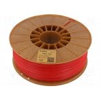 Filament: ABS+; 1.75mm; red; 230÷270°C; 1kg; Table temp: 80÷110°C ROSA-3847 ROSA 3D