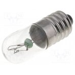 Filament lamp: miniature; E10; 12VDC; 100mA; Bulb: cylindrical LAMP-E10/12/100 BRIGHTMASTER