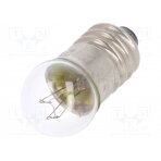 Filament lamp: miniature; E10; 24VDC; 100mA; Bulb: spherical; 2.4W LAMP-EK/24/100 BRIGHTMASTER