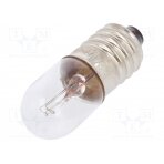 Filament lamp: miniature; E10; 24VDC; 50mA; Bulb: cylindrical; 1.2W LAMP-E10/24/50 BRIGHTMASTER