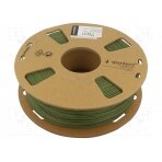 Filament: PLA-MATT; 1.75mm; military green; 190÷220°C; 1kg 3DP-PLA-01-MTMG GEMBIRD