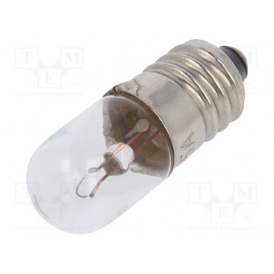 Filament lamp: miniature; E10; 6VDC; 150mA; Bulb: cylindrical; 1W LAMP-E10/6/150 BRIGHTMASTER 1