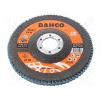 Flap grinding wheels; Ø: 125mm; Øhole: 22.23mm; Granularity: 80 SA.3927-125IM-P80 BAHCO