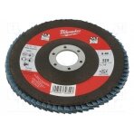 Flap grinding wheels; Ø: 125mm; Øhole: 22.2mm; Granularity: 40 MW-4932472224 Milwaukee