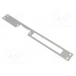 Frontal plate; for electromagnetic lock; grey; steel LOC-907G LOCKPOL
