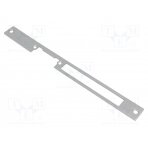 Frontal plate; for electromagnetic lock,1400 series; grey LOC-910G LOCKPOL