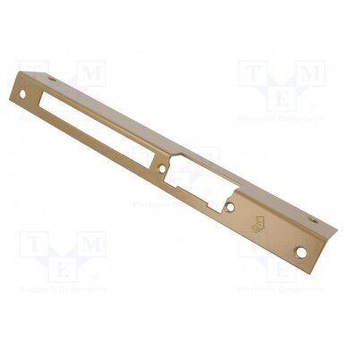Frontal plate; angular,left; W: 25mm; for electromagnetic lock LOC-913D LOCKPOL