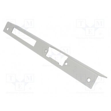 Frontal plate; angular,right; for electromagnetic lock; grey LOC-913G LOCKPOL 1