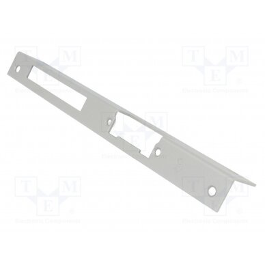 Frontal plate; angular,right; for electromagnetic lock; grey LOC-913G LOCKPOL