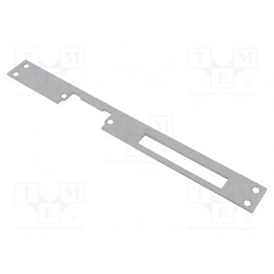 Frontal plate; long,flat; W: 25mm; for electromagnetic lock; grey LOC-902G LOCKPOL 1