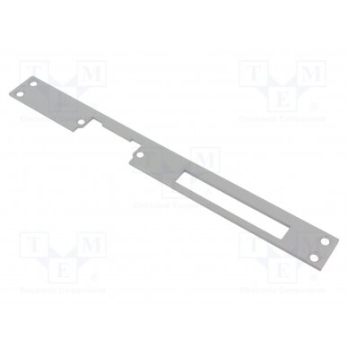 Frontal plate; long,flat; W: 25mm; for electromagnetic lock; grey LOC-902G LOCKPOL