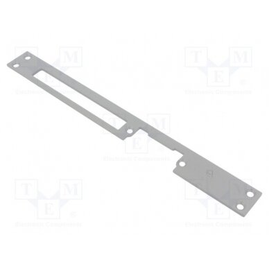 Frontal plate; long,flat; W: 25mm; for electromagnetic lock; grey LOC-904G LOCKPOL 1