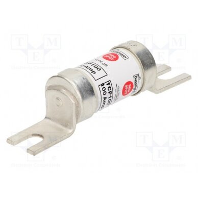 Fuse: fuse; 100A; 690VAC; 460VDC; ceramic,industrial; 26x111mm TCP100 BUSSMANN 1