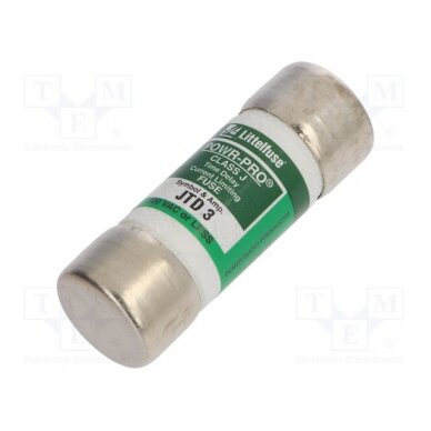 Fuse: fuse; time-lag; 3A; 600VAC; 300VDC; industrial; 20.6x57.2mm 0JTD003.T LITTELFUSE 1