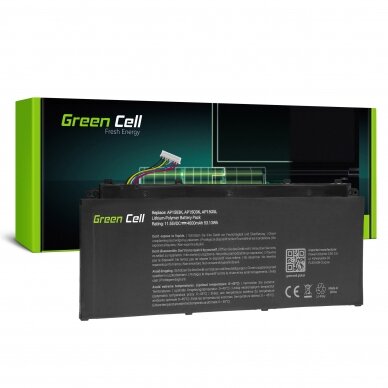 Baterija (akumuliatorius) kompiuteriui Acer Aspire S 13 S5-371 S5-371T Swift 5 SF514-51 Chromebook R 13 CB5-312T 11.55V 4600mAh