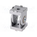 Hinge; for profiles; Width of the groove: 6mm; aluminium FA-093G30AN06 FATH