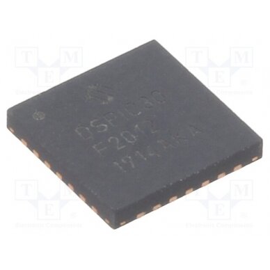 IC: dsPIC microcontroller; Memory: 12kB; QFN28; 2.5÷5.5VDC; DSPIC 30F2012-30I/ML MICROCHIP TECHNOLOGY 1