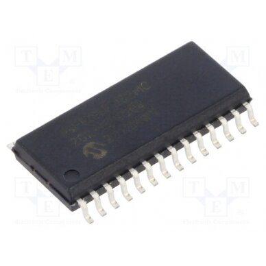 IC: dsPIC microcontroller; Memory: 32kB; SO28-W; 3÷3.6VDC; DSPIC 33FJ32MC202-E/SO MICROCHIP TECHNOLOGY 1