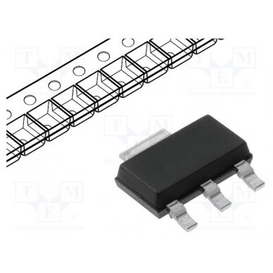 IC: voltage regulator; LDO,linear,adjustable; 1.25÷20V; 1A; SMD NCP1117STAT3G ONSEMI