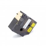 Pramoninė vinilo etikečių kasetė Dymo 1805431 24mm, juoda, geltona