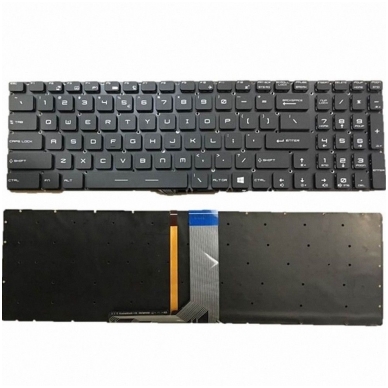Klaviatūra MSI APACHE GE62 GL62 GE72 WS60 US (spalvotas pašvietimas - RGB)