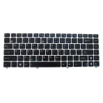 Klaviatūra ASUS U20 UL20 UX30 1201 1215 (mažas ENTER, sidabrinis rėmelis) US