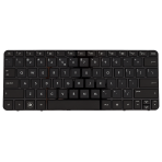 Klaviatūra HP COMPAQ Mini 210-2000 210-3000 210-4000 (mažas ENTER, klavišai su tarpais, su rėmeliu) US