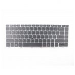 Klaviatūra HP EliteBook 840 G5 846 G5 745 G5 (sidabrinis rėmelis, šviečianti) US