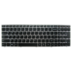 Klaviatūra IBM LENOVO G50 G50-30 G50-45 G50-70 G50-80 (klavišai su tarpais, sidabrinis rėmėlis) US