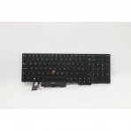 Klaviatūra kompiuteriui Lenovo ThinkPad L15 Gen 1 Gen 2 5N20W68278 US šviečianti su trackpoint