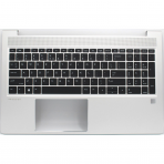 Klaviatūra su korpusu (palmrest) kompiuteriui HP Probook 450 455 G10 N39018-B31 US šviečianti