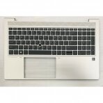 Klaviatūra su korpusu (palmrest) HP EliteBook 855 G7 M21677-B31 su "trackpoint" šviečianti US