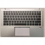 Klaviatūra su korpusu (palmrest) HP Elitebook x360 830 G7 G8 M46071-B31 US šviečianti