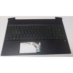 Klaviatūra su korpusu (palmrest) kompiuteriui HP Pavilion Gaming 15-ec L72597-031 L77549-031 UK