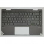 Klaviatūra su korpusu (palmrest) kompiuteriui HP Envy X360 13-AY L95903-031 L94518-031 UK šviečianti