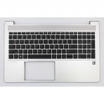 Klaviatūra su korpusu (palmrest) kompiuteriui HP Elitebook 650 G9 N17712-B31 US šviečianti