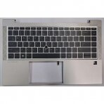 Klaviatūra su korpusu (palmrest) kompiuteriui HP EliteBook 845 G8 M52490-B31 US šviečianti su "trackpoint"