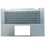 Klaviatūra su korpusu (palmrest) kompiuteriui HP ENVY x360 15-FE N49283-031 N49763-031 UK šviečianti