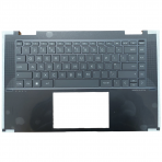 Klaviatūra su korpusu (palmrest) kompiuteriui HP Envy X360 15-fh N47953-031 N49496-031 UK šviečianti