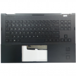 Klaviatūra su korpusu (palmrest) kompiuteriui HP OMEN 16-B M75549-B31 M62260-B31 US šviečianti