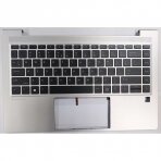 Klaviatūra su korpusu (palmrest) kompiuteriui HP ProBook 440 G8 445 G8 445 G8 M78956-B31 US šviečianti