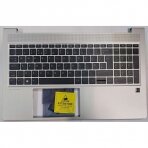 Klaviatūra su korpusu (palmrest) kompiuteriui HP ProBook 650 G8 M49545-031 UK šviečianti