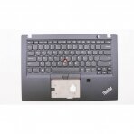 Klaviatūra su korpusu (palmrest) kompiuteriui Lenovo ThinkPad T495s 5M11A08630 US šviečianti